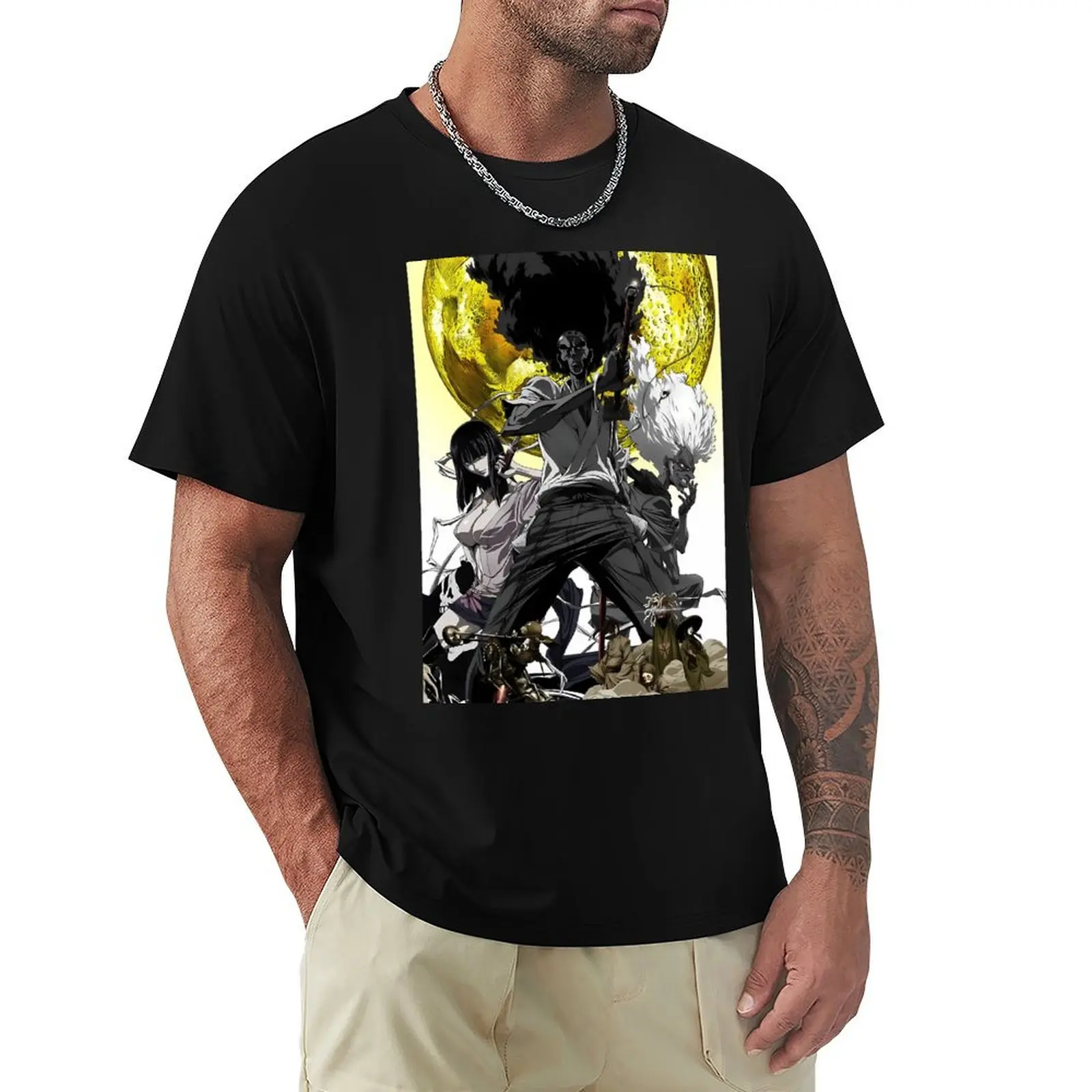 

TRIBOA T-Shirt aesthetic clothes vintage anime shirt summer tops plus size men clothing