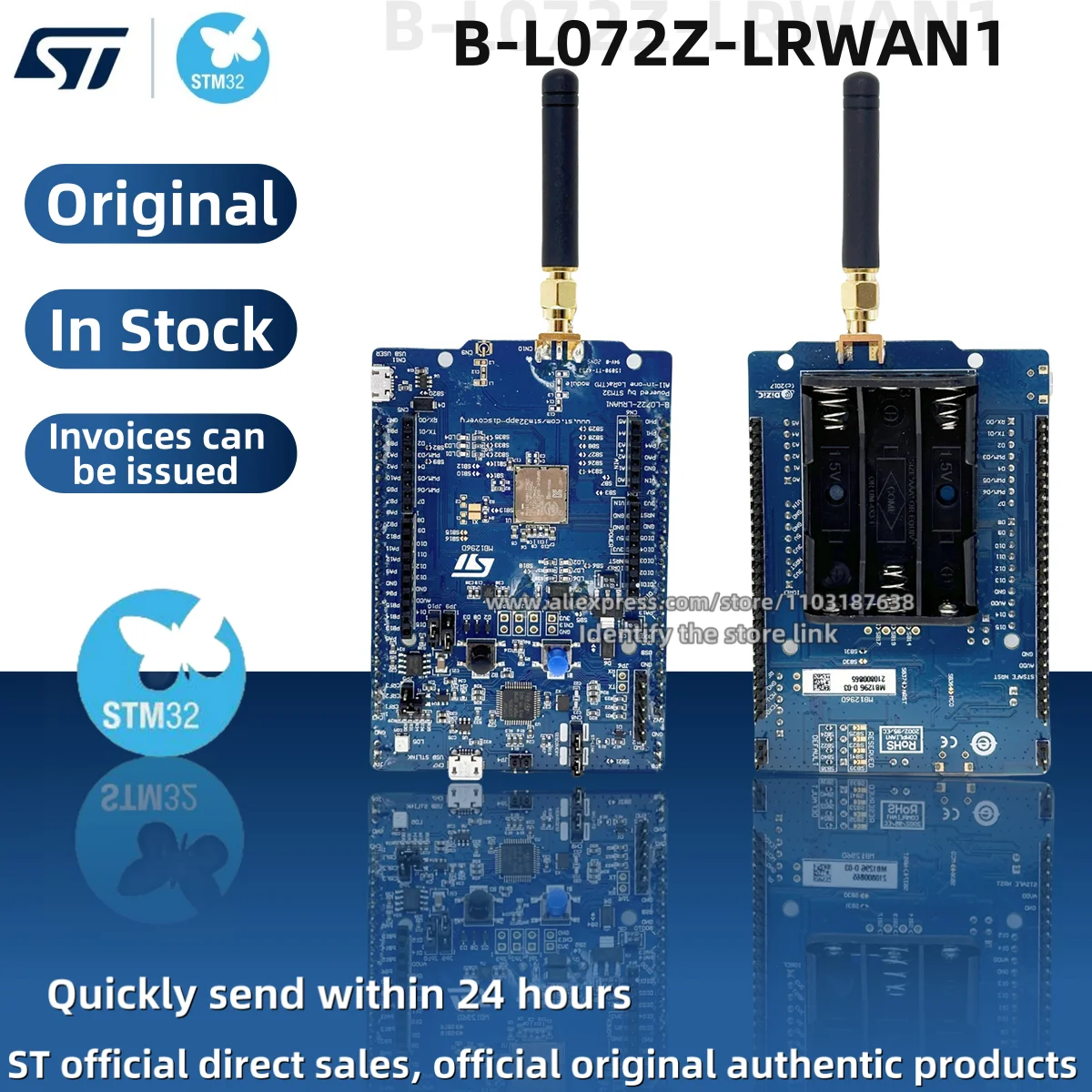 1PCS/LOT B-L072Z-LRWAN1 STM32L0 Exploration Kit LoRa Sigfox Low Power Original stock