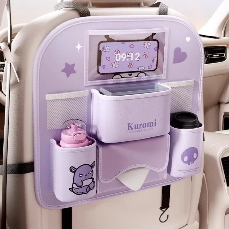 

Sanrio Многофункциональная сумка для хранения на спинку заднего сиденья автомобиля, подвесной органайзер, ящик для хранения в салоне автомобиля, подвесная стойка для автомобилей
