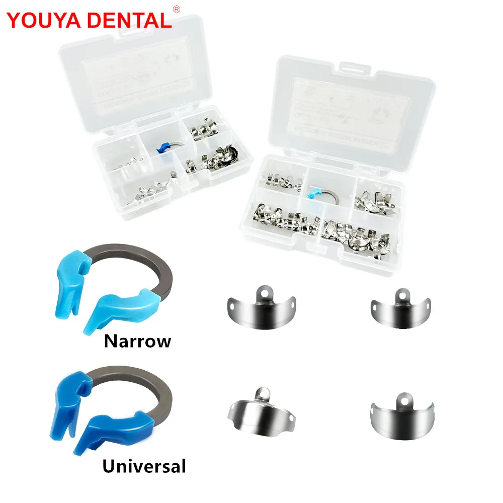 

Dental Sectional Matrix System D2 Bands Metal Matrices Clamp Ring Sectional Contoured Nickel Titanium Clamping Ring Dental Tools
