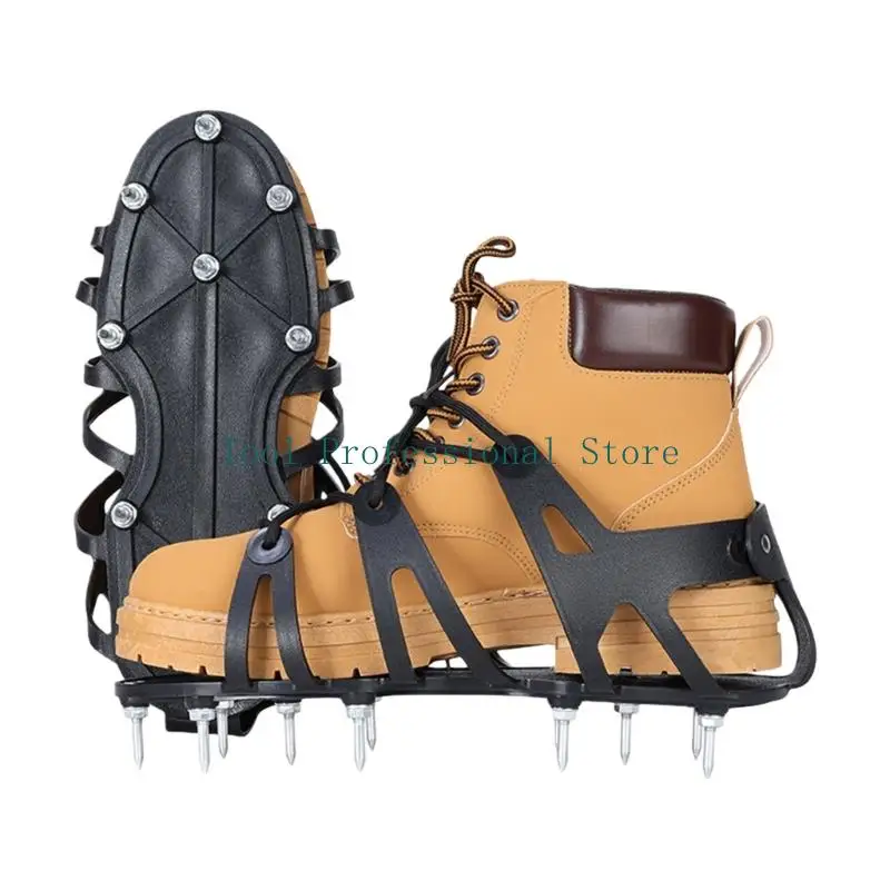 57QF Multipurpose Steel Spikes Aerator Footwear For Yard Maintenance Fertilizers Penetration And Improved Root Ventilation