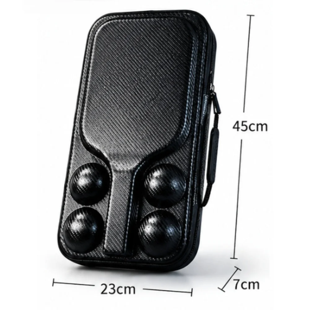 For Pickleball Bag Hard Shell Waterproof Outdoor Sports Equipment Bag Accommodate Two Rackets And Four Ball Accessories