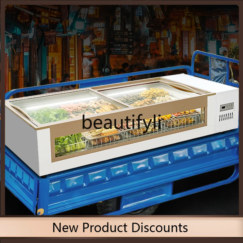 ตู้แช่แข็งกระจก A61 แบบตั้งโต๊ะเชิงพาณิชย์ ตู้แช่แข็งขนาดเล็ก ตู้โชว์แช่เย็น ตู้เก็บรักษาความสด ตู้สั่งซื้อ