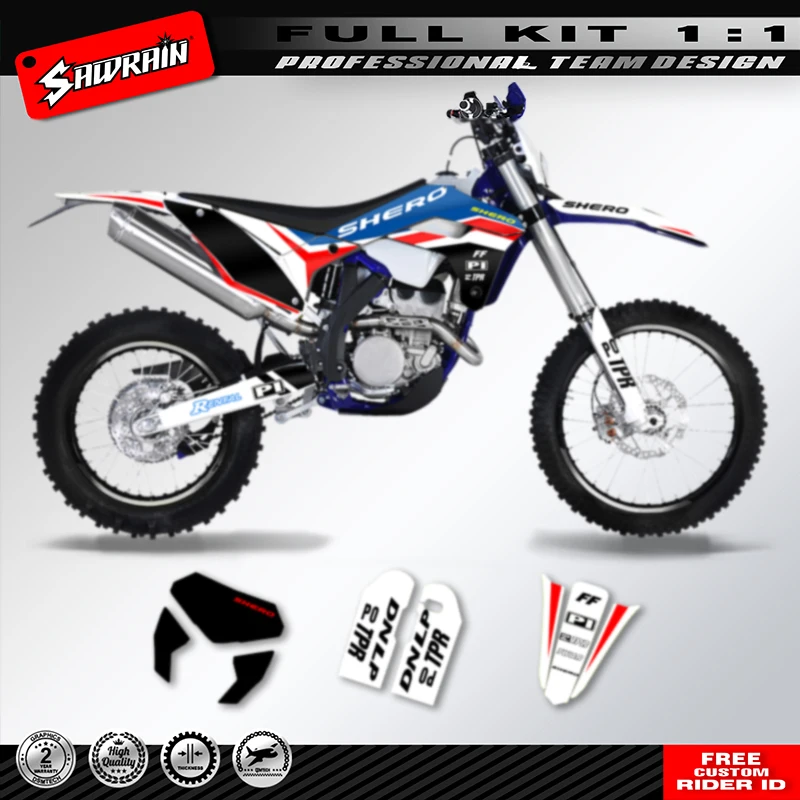 

Sawrain Custom Graphics Decals Kit For SHERCO SE SEF 2017 2018 2019 2020 006