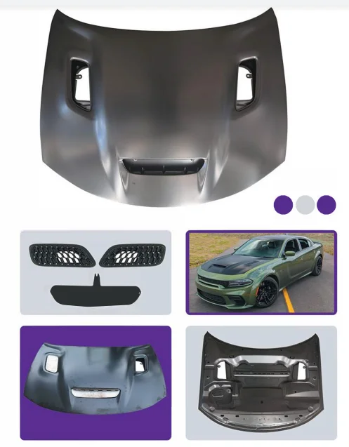 Customized Aluminum Bonnet Hood For Dodge Charger 2021