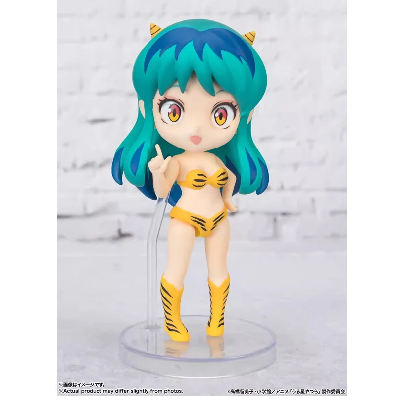 BANDAI Anime Urusei Yatsura Cute Lamu Figuarts Mini PVC Christmas Gifts or Collection Genuine Action Figure Model Toys in Shelf