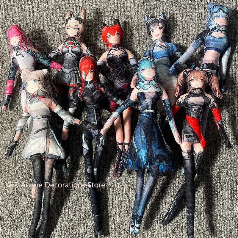 

Забавная плюшевая игрушка Аркнайтс Гилберта 28 см, аниме-мерч, коллекционные декоративные украшения, с гибкой проволочной рамкой, подарки на день рождения