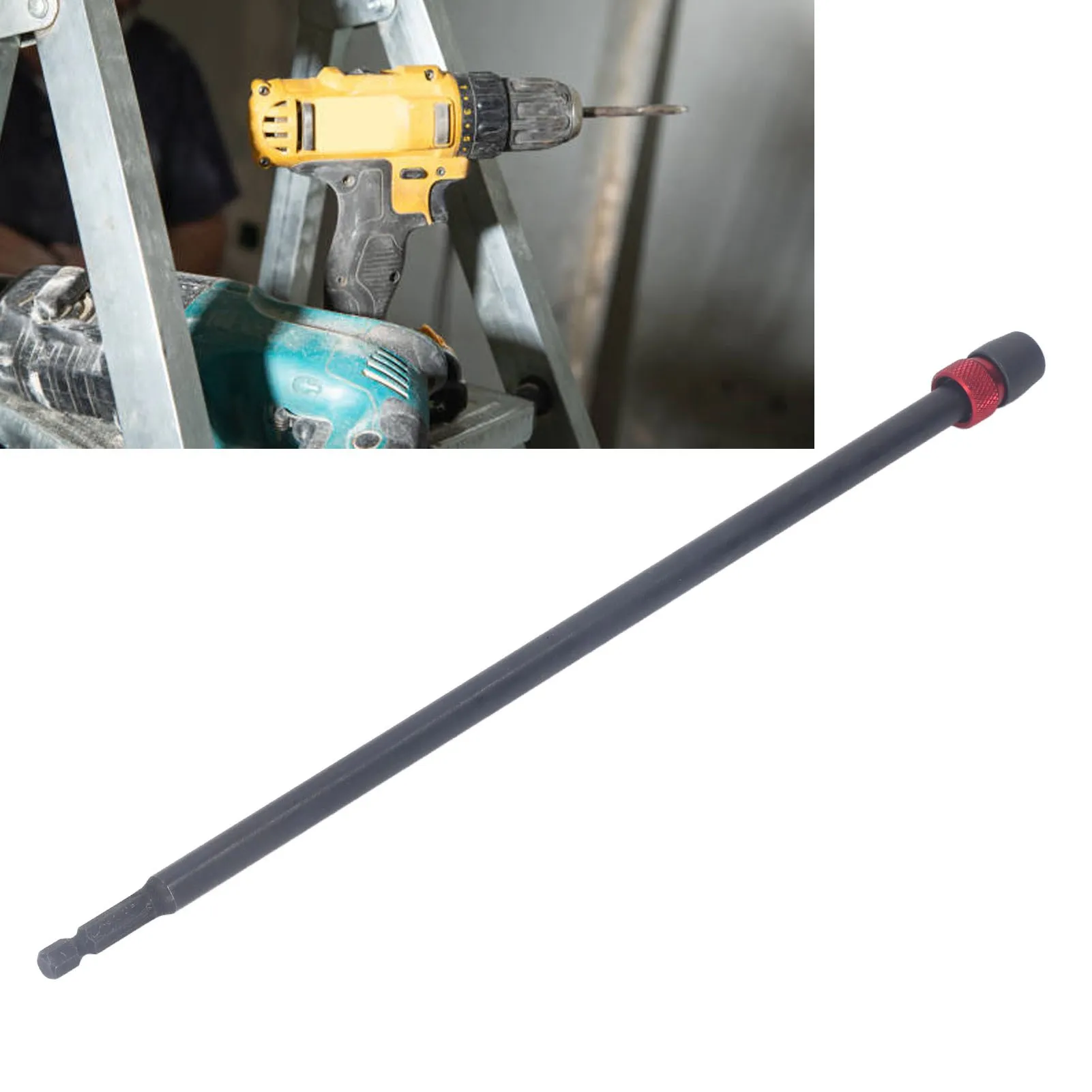 Impact Socket Adapter Impact Driver Extension Bar 1/4in Hex Shank Alloy Steel for Drill Bit