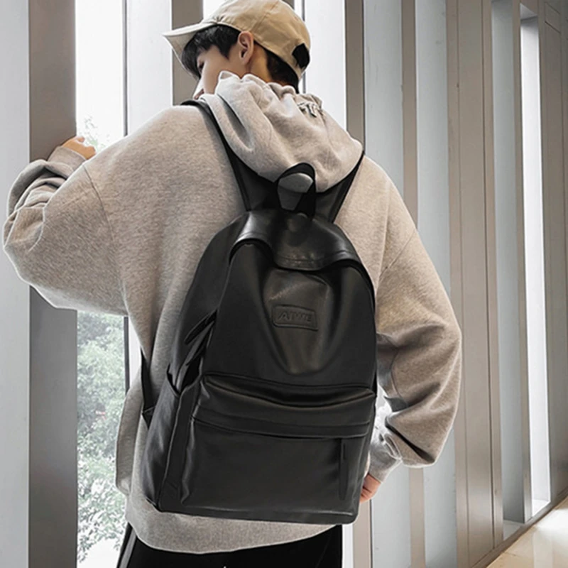 High Quality Women Man Backpack PU Leather Men's Backpacks Girl Luxury Designer Back Pack Laptop Bag Large Capacity Travel Bag