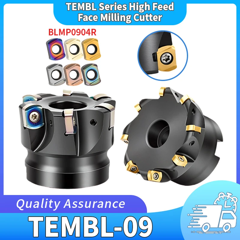 

New TEBL TEMBL-09 Double-sided Forward-feed Milling Cutter Is Used for The BLMP0904 Series Insertion.