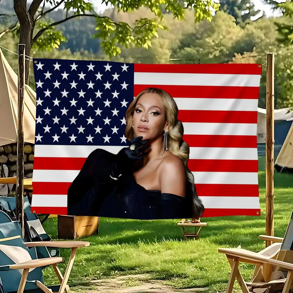 Singer Beyoncé Carter Flags flag For Decoration Outdoor Picnic Hanging Home Camping Party Banner