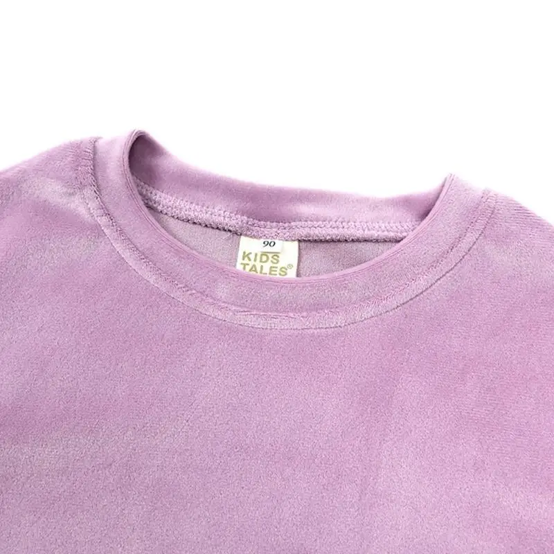 

95AE, одежда для маленьких девочек и мальчиков, осенне-зимний наряд для малышей, топы с длинными рукавами, брюки, пуловер из 2