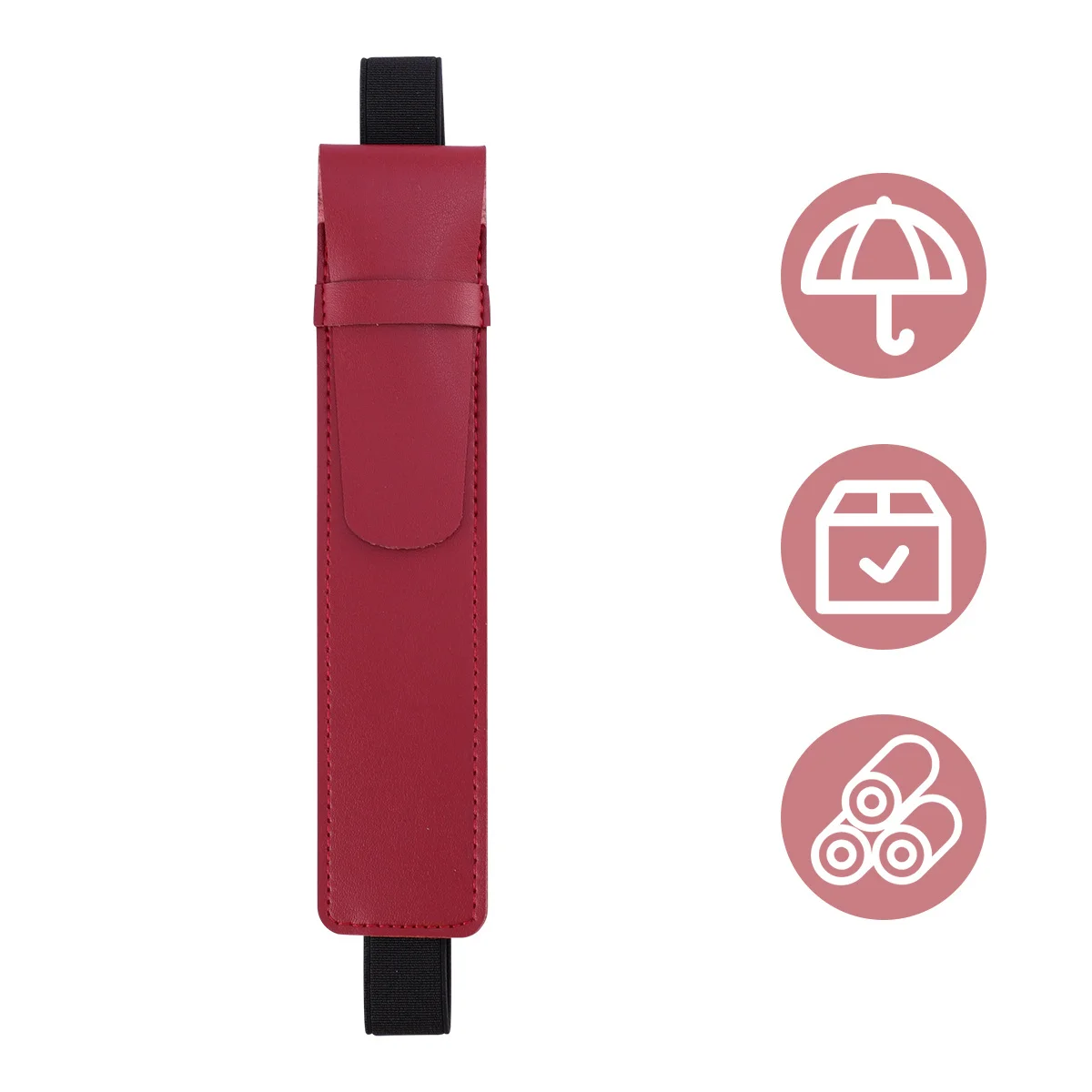 Estojo de caneta stylus de design simples, bolsa universal para armazenamento de escrita, prático e compacto
