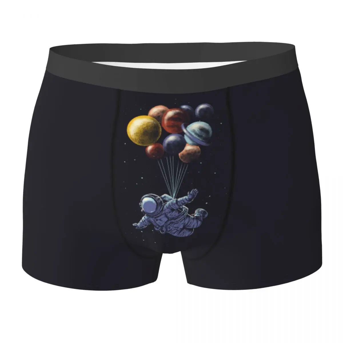 Boxer Underpants Shorts Space Travel Panties Men Ventilate Underwear for Homme Man Boyfriend Gift