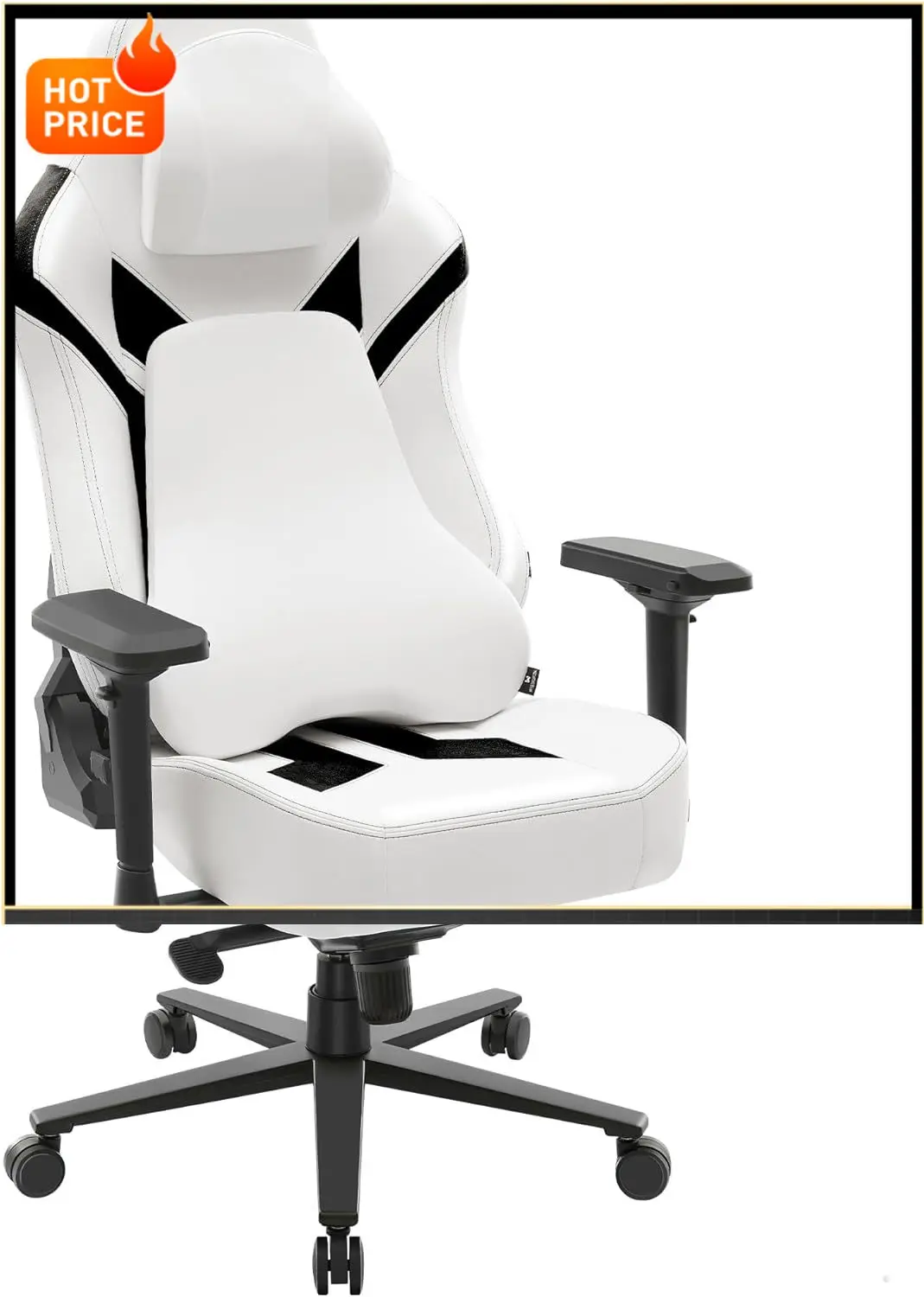 

Бестселлер: Эргономичное игровое кресло, компьютерное кресло для офиса, с 4D-подлокотниками, высокой спинкой, подголовником и поясничной подушкой, функцией наклона