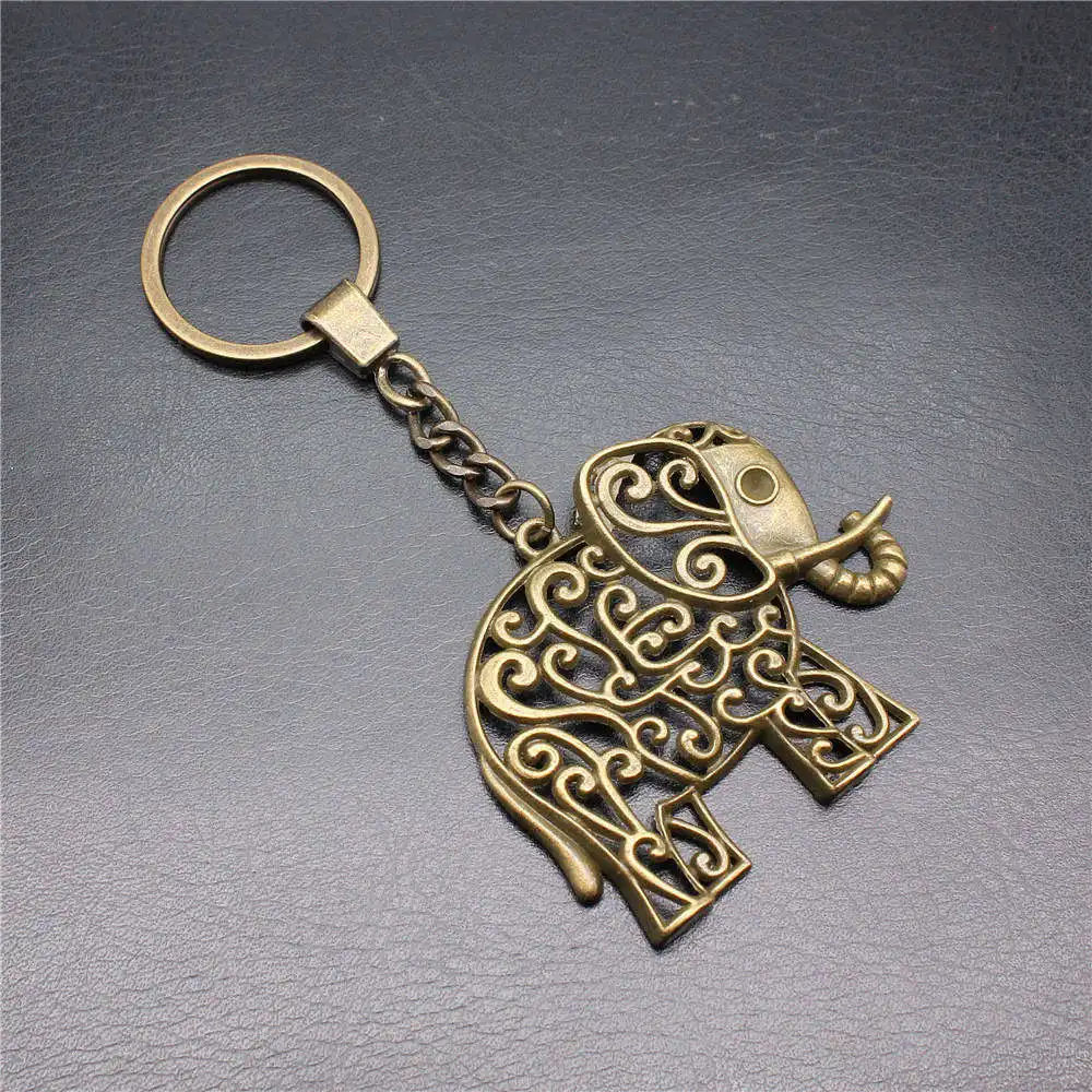 Cheap Cute Stuff Men Jewelry Elephant And Horse Key Rings 30mm