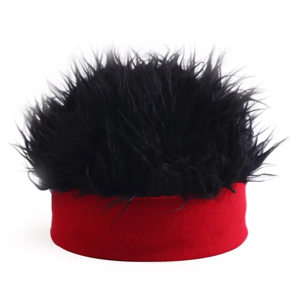 

Fashion Funny Kids Wig Hat Elastic Personality Beanies Cap Knitted Cool Hair Integrated Headwear Children