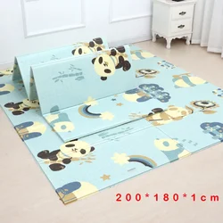 200*180cm  Foldable Cartoon Baby Play Mat Xpe Puzzle Children's Mat Baby Climbing Pad Kids Rug Baby Games Mats