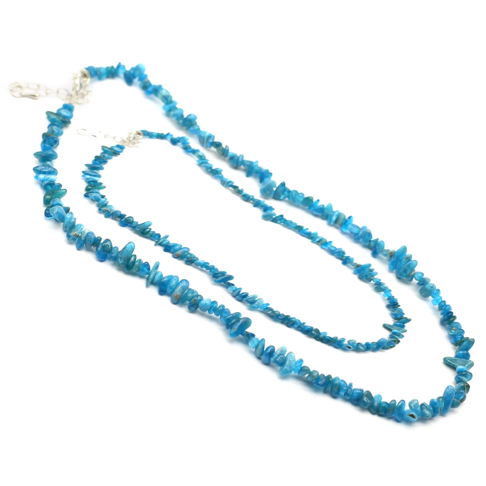 Natural Stone Beads Necklace Irregular Natural Apatite Citrines Loose Spacer Beads for Women Jewelry Necklace Size 4-6mm