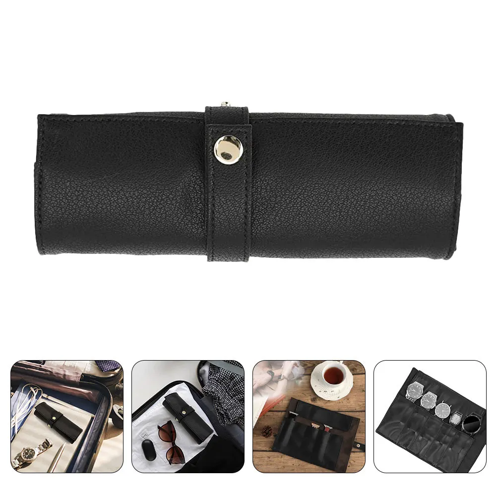 

Travel Watch Roll ganizer Foldable Reel Bag Durable Cloth Material Easy Clean Compact Size Large Capacity Portable Watch Holder
