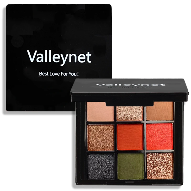 Valleynet 9-Palette de fards à barrage rose de nuit,