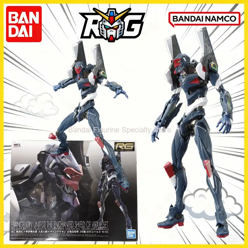 

Оригинальная сборка модели Bandai, комплект 1/144 RG-EVA Unit-02, комплект модели аниме-воина, модель аниме-персонажаToyBoyHolidayGift