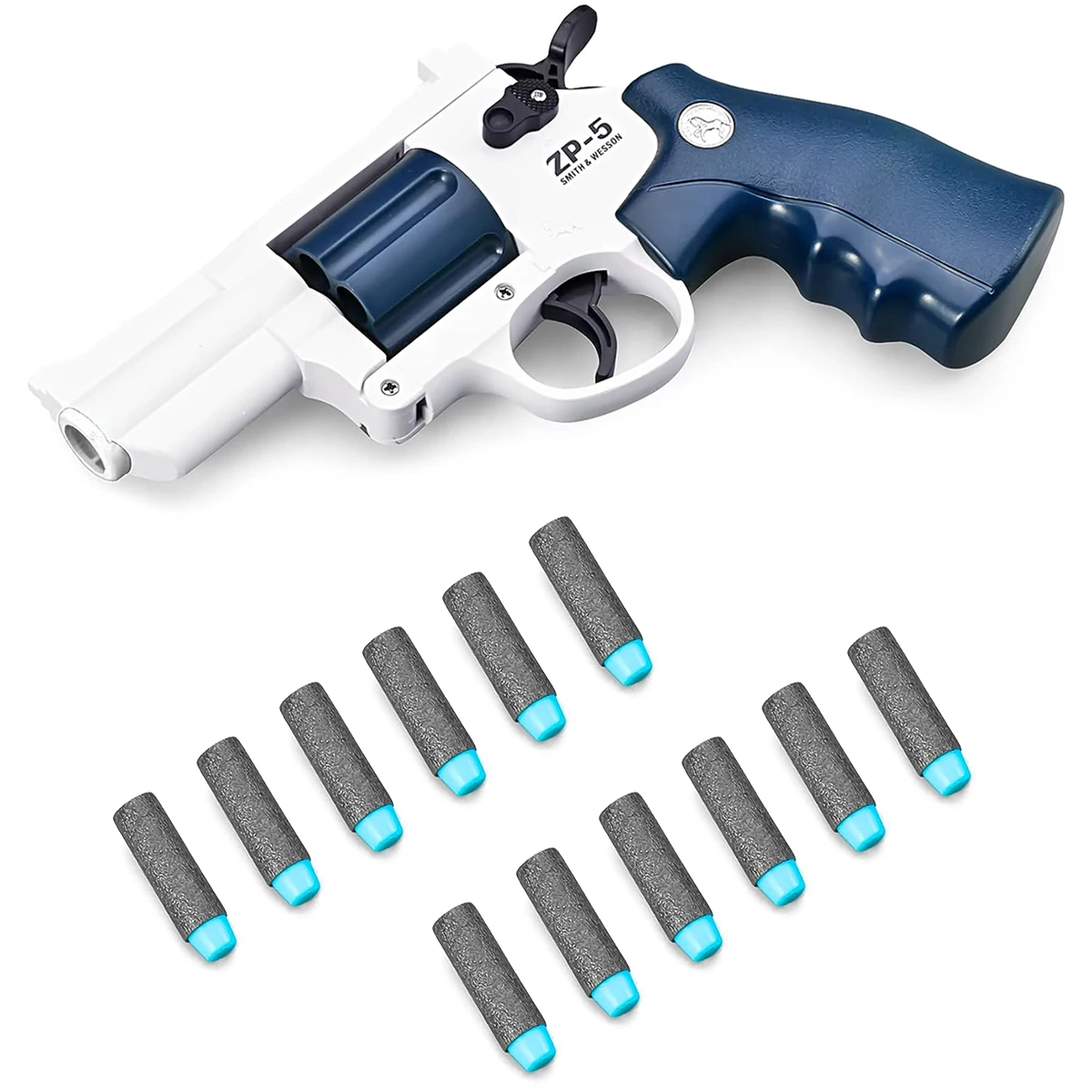 ZP5 Revolver Pistol Launcher Shooting Games Gifts For Kids Boys Safe Toy Gun Dropshipping