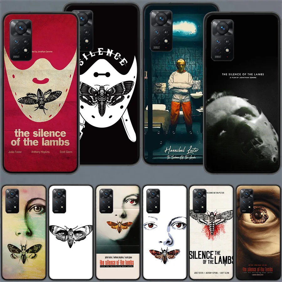 Чехол для телефона Hot Movie The Silence of the Lambs для Redmi 13C 14C Note 14 13 Pro Plus 12 12C 10A 10C 10 9A 9C 9T 9 8 8A K80 K70 Pr