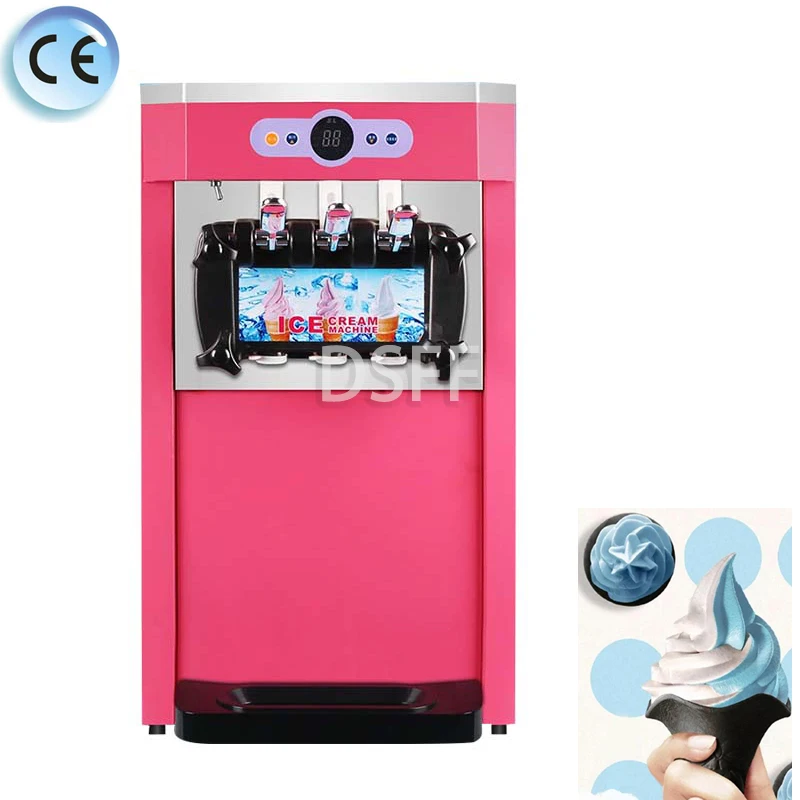 

New Italian Ice Cream Machine, Frozen Yogurt Machine, Fully Automatic Cone Machine