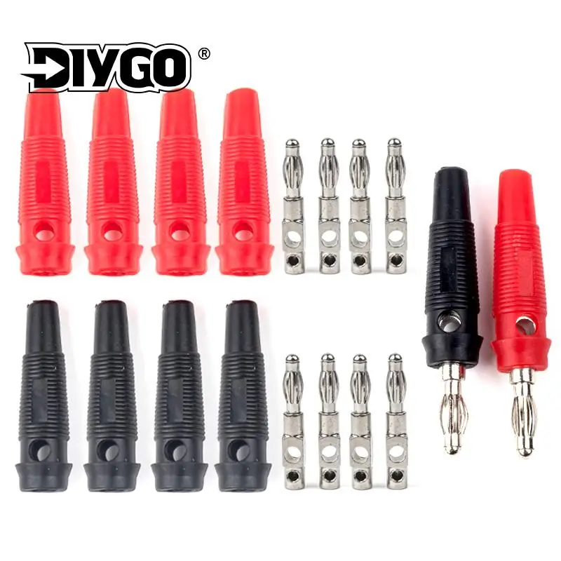 10 adet 32A yüksek akım vida tipi 4mm muz fiş erkek istiflenebilir konnektör hoparlör kablosu adaptörü 4mm yüksek akım muz fiş