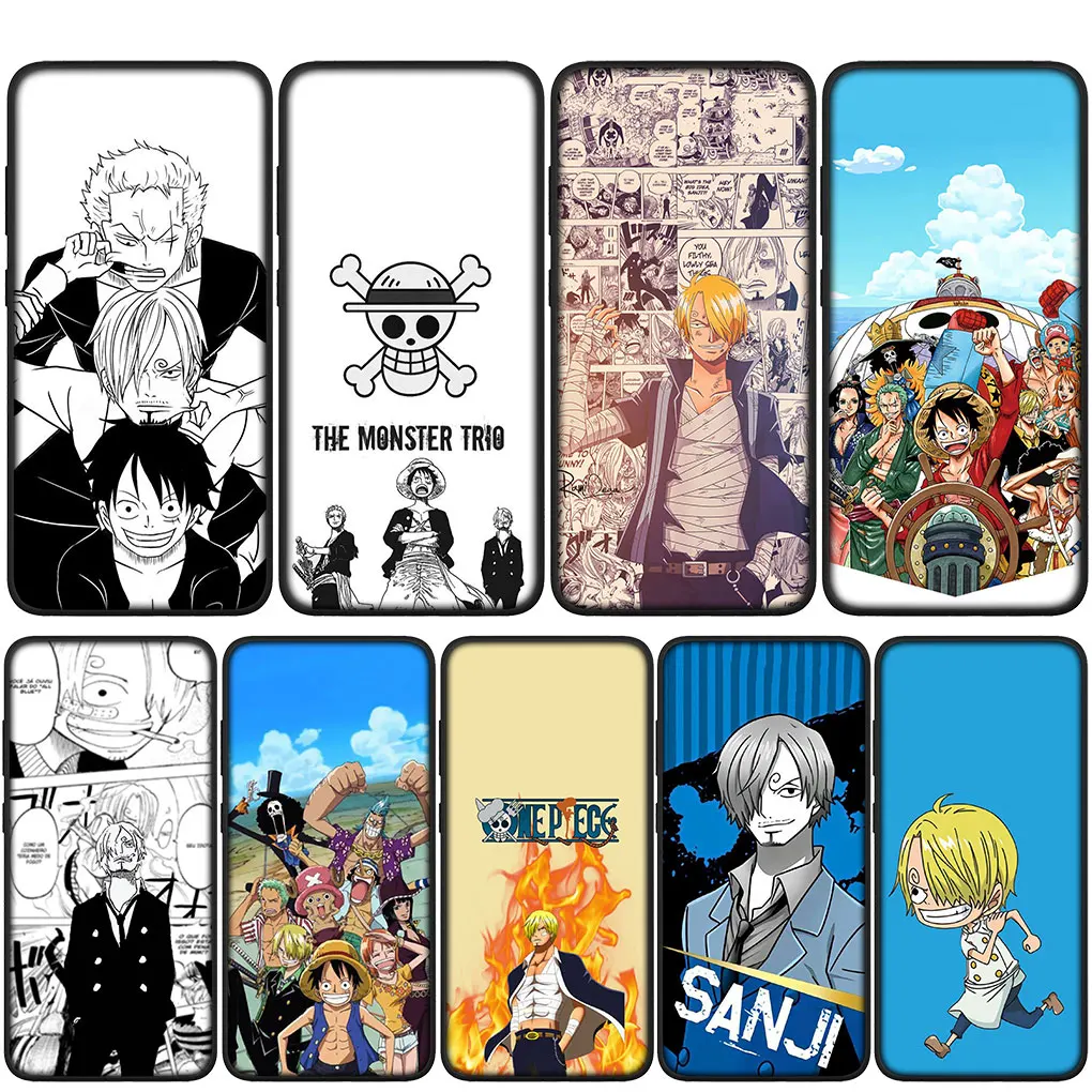 One Piece Sanji Luffy Soft Cover Case for Motorola Moto G9 G30 G50 G60 G40 G41 G42 G22 G52 G71 E7 E32 G100 G Phone Casing