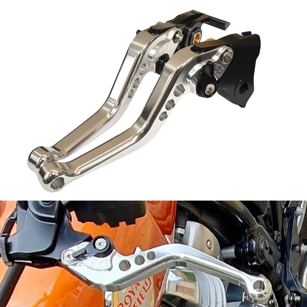 Palancas de Freno y Embrague Ajustables CNC Cortas/Largas para Motocicleta FOR Hero Hunk 190R