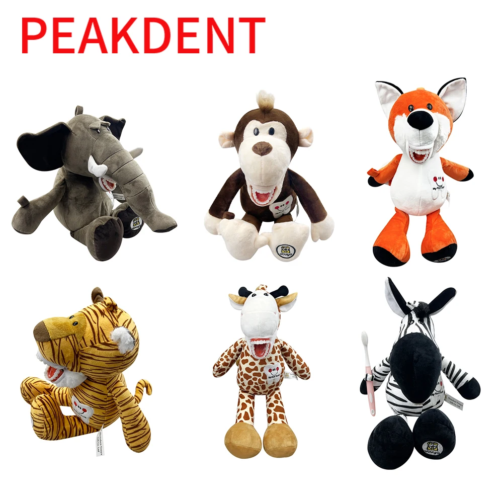 Dentistry Plush Brushing Teeth Toys with Toothbrush Doll for Kids Learning Brushing Model Educational Dental Dentist Child Gift