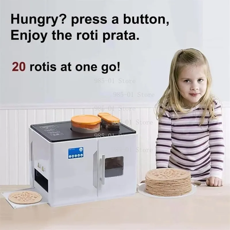 Household Automatic Roti Maker Electric Flatbread Machine Chapati Tortilla Pancake Crepe Maker Plate