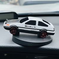 360° Rotating AE86 Car Dashboard Decor Swivel Ornament Mini Alloy Drift Motion Model Center Console Vehicle Interior Accessories