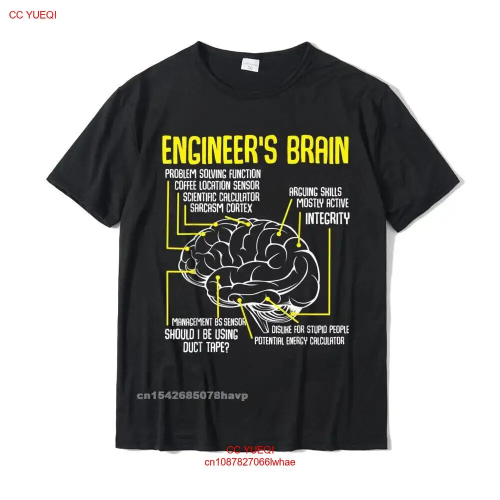 Engineers Brain Funny Engineering Games Process Funny T-Shirt Man Slim Fit Gift