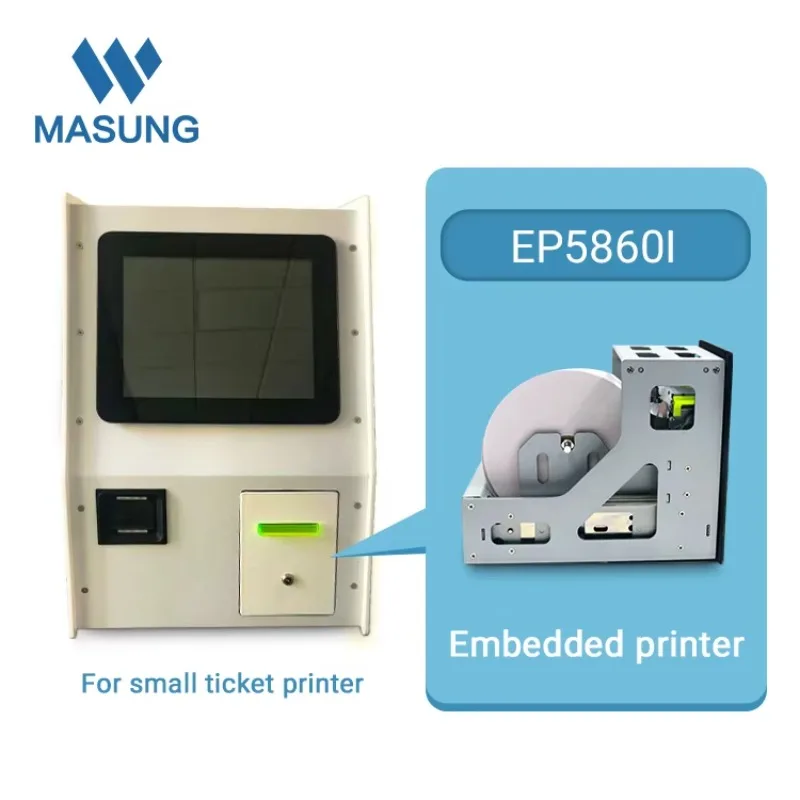 

MASUNG Hot Sell Panel Thermal Printer 58mm Big Paper Roll Embedded Thermal Receipt Printer Imprimant Kiosk Printer