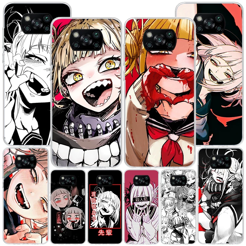 Himiko Toga Waifu Anime Phnoe Case for Xiaomi Poco X5 Pro X4 Gt X3 Nfc M5S M4 M3 M2 F3 F2 F1 Mi Note 10 Lite A2 A3 Unique Cover