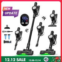 Cordless Vacuum Cleaner, 50Kpa/55min Self-Standing Powerful Stick Lightweight Vacuum Cleaner for Home Pet Hair/Hard Floor/Carpet