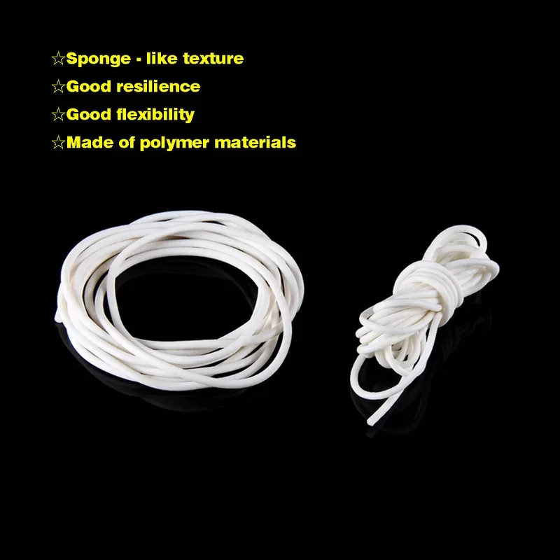 

Round Foamed Seal Strip 1/10M Silicone Rubber Sponge 1 2 3 4-25mm Diameter