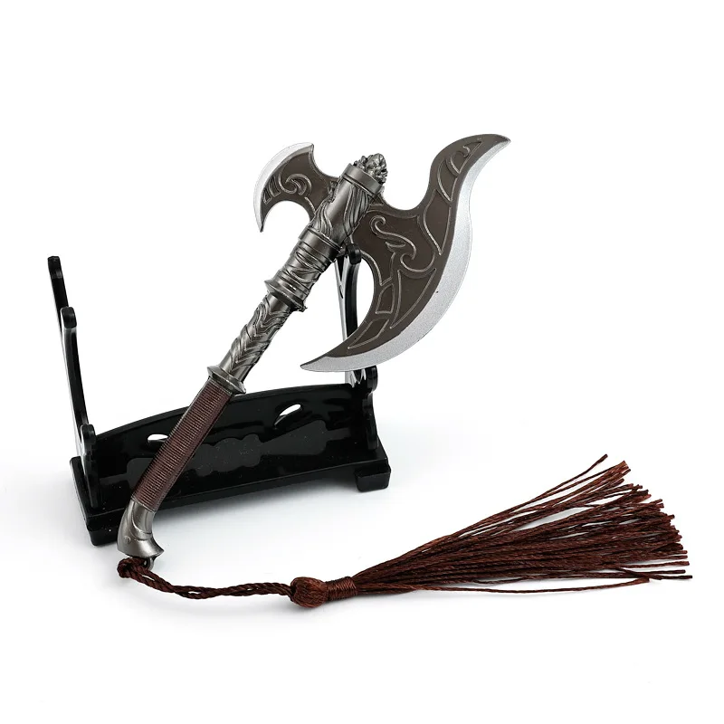 Qing Yu Nian Film and Television Peripheral Weapons Full Metal Haitang Duo Duo Axe 12CM Crafts Hand Puppet Cos Accessories Toys