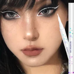Matte Colored Eyeliner Pencil Waterproof Long Lasting Eyeliner Liquid Pen Quick-drying No Blooming Black White Eye Makeup Tools