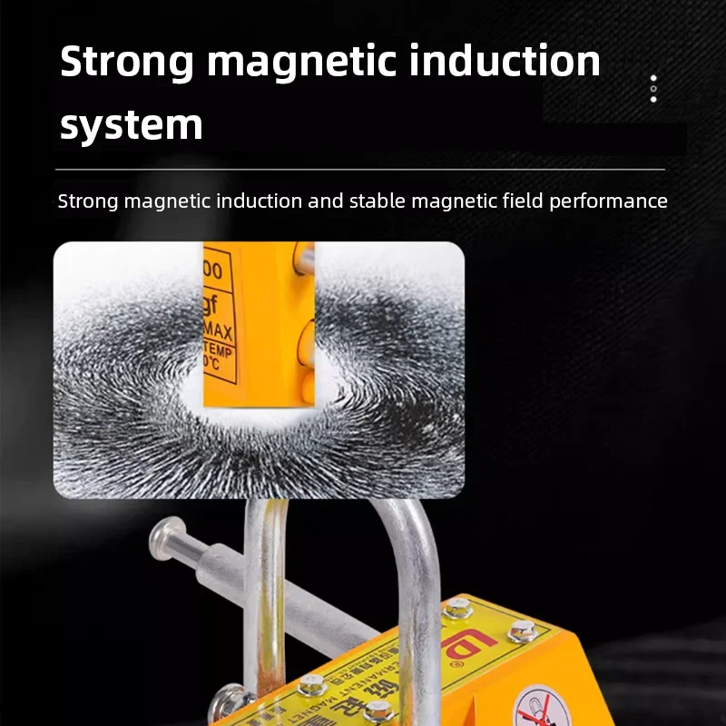 Magnetic Lifting Lifter Permanent Magnet Crane Hoist Strong Magnet Clamp for Steel Plate Mold Handling Industrial Lifting