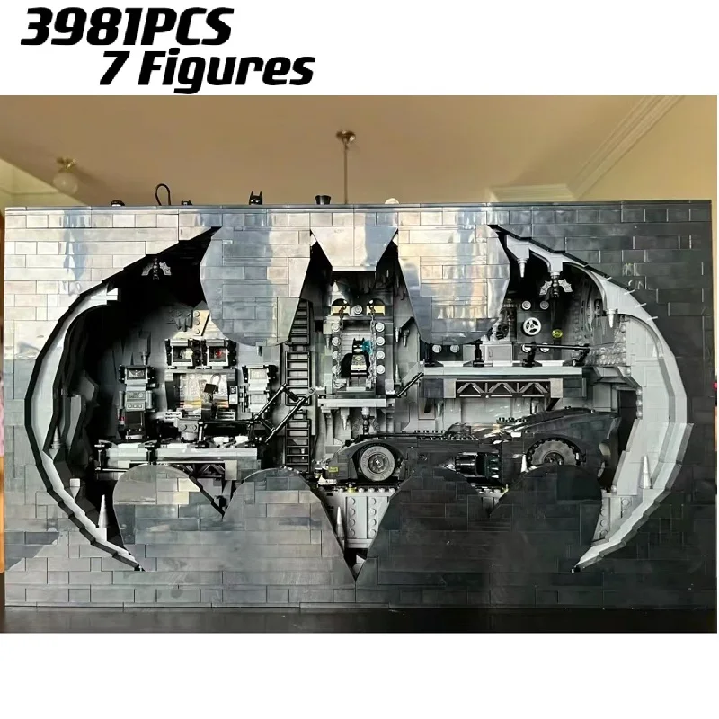 76252 Batcave Shadow Box Famous Movie Car Building Blocks Bricks Toys For Kids Boys Adult Birthday Gifts 76161 Wing