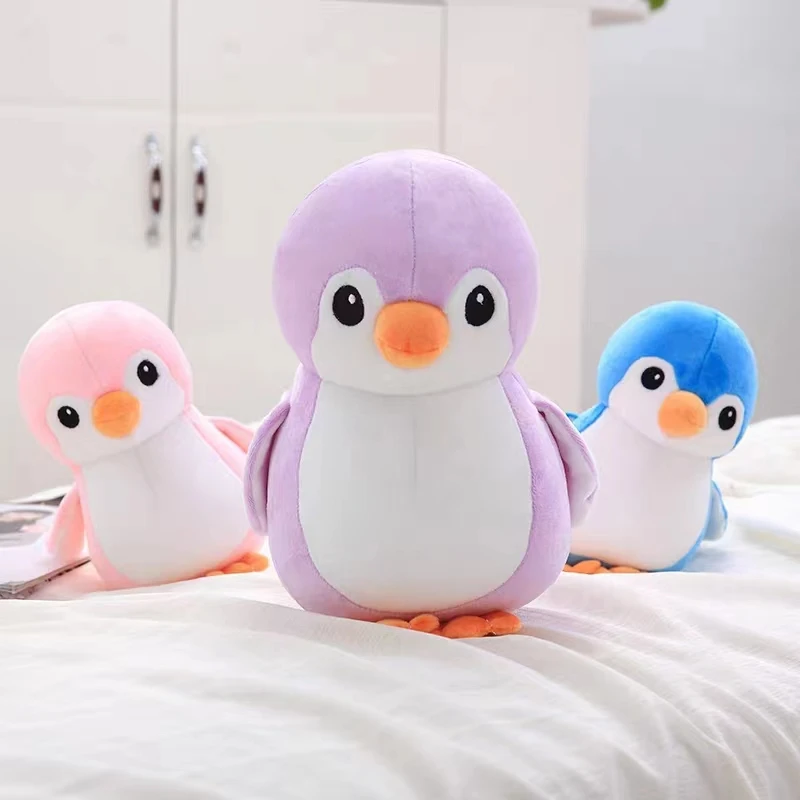 20-40cm Cute Penguin Plush Toys Black/Blue/Pink/Purple Stuffed Nanoparticle Animals Birthday Gift