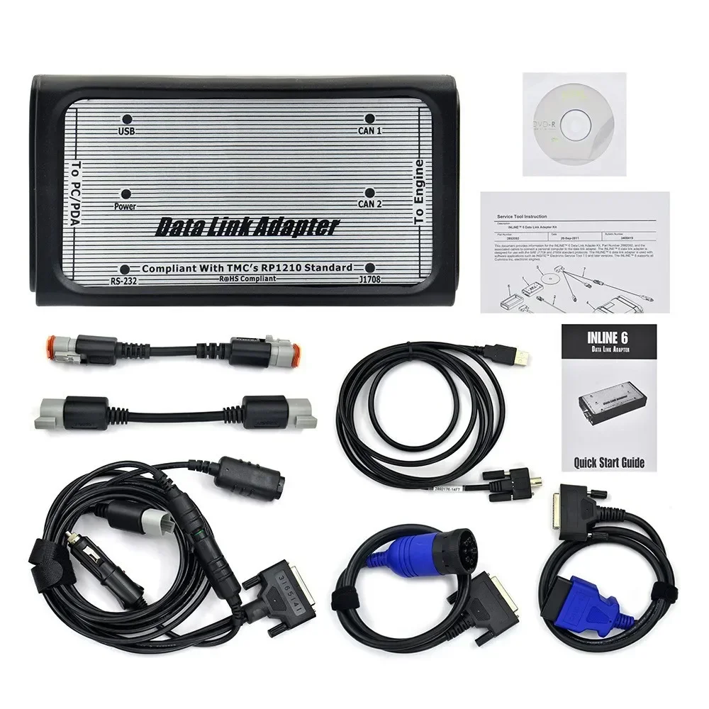 

Cummins 6 Generation Cummins INLINE 6 Heavy Truck Diesel Monitoring Equipment Automotive Diagnostic Instrument with CD