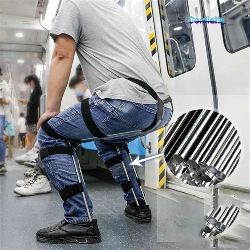 Wearable Invisible Chair Seat Artifact Exoskeleton Minimalist Wearable Chair Magic Outdoor Fishing Chair Stoel Terrace Furniture