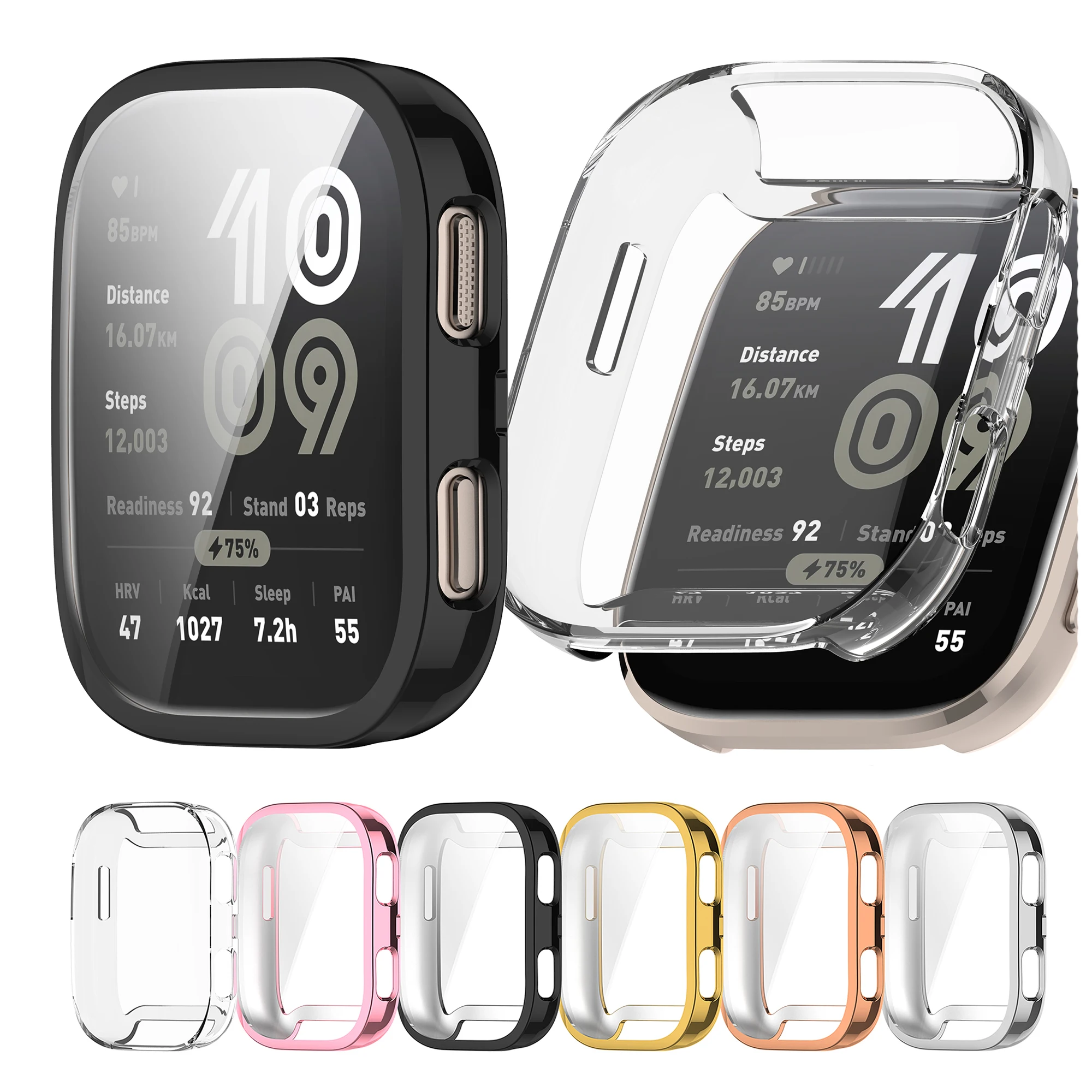 

Soft TPU Protective Case For Huawei Amazfit Bip 6 Full Screen Protector Shell Bumper Cover Accessories