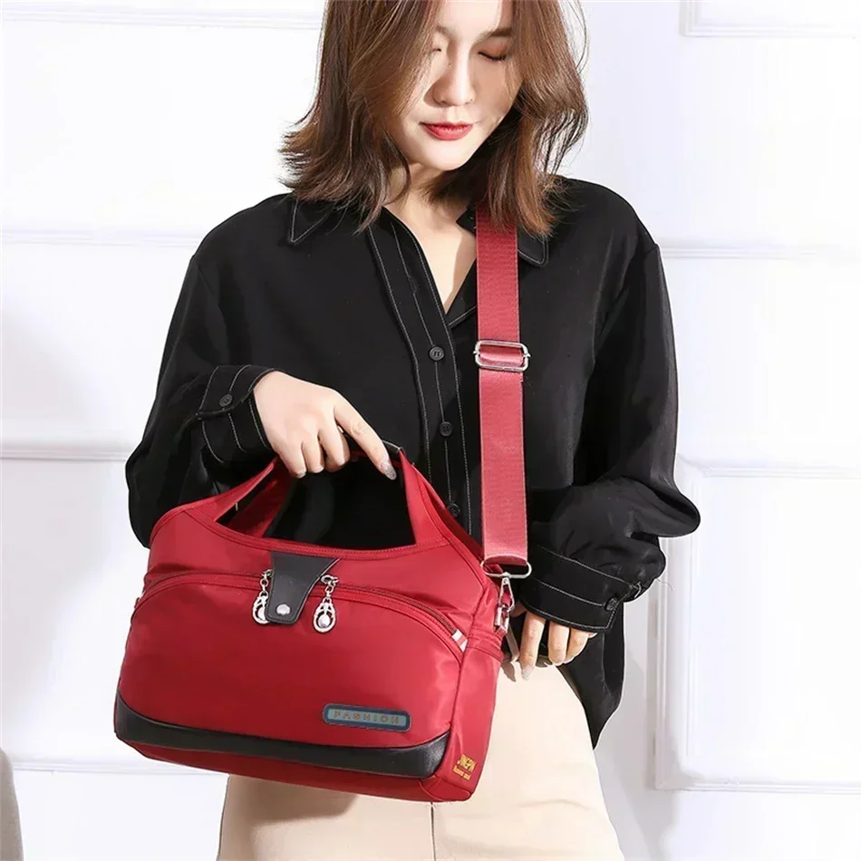 2026 New Fashion Women\'s Shoulder Bag Oxford Handbag Large Capacity Crossbody Bag Simple High Quality Casual Trend Handbag