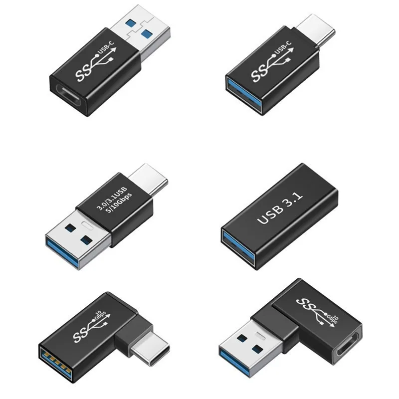 

USB 3.0 Converter To Type-C Interface All Types Of Adapters Ultra-high Speed Transfer Rate Connection Converter Male Female Port